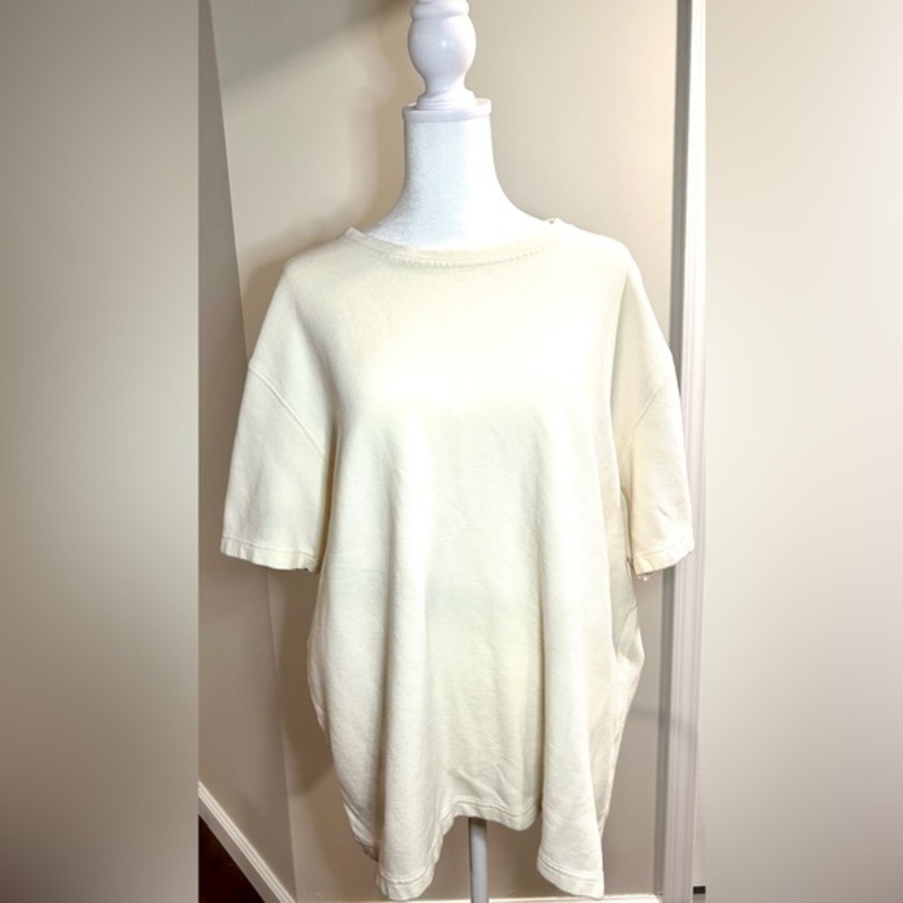 CHARTER CLUB PIMA COTTON OVERSIZED T SHIRT | UNISEX | OFF-WHITE